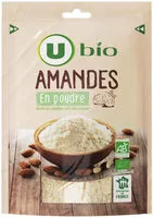 Mängden socker i Amandes en poudre Bio