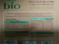 Mängden socker i Pizza aux trois fromages issue de l'agriculture biologique