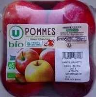 Mängden socker i Pomme dalinette, 4 fruits calibre 150/180g catégorie 2