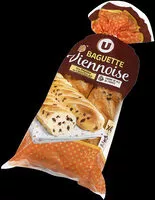 Mängden socker i Baguettes viennoises aux pépites de chocolat