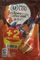 Mängden socker i Crêpes fourrage au chocolat