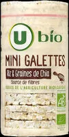 Mängden socker i Mini galettes de riz et graines de chia