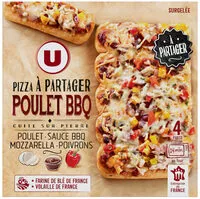 Mängden socker i Pizza à partager Poulet BBQ