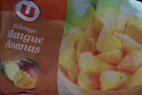 Mängden socker i Mélange de mangue et d'ananas surgelés