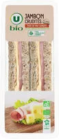 Mängden socker i Sandwich jambon crudité paim mie complet