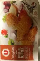 Mängden socker i Croustillant escalope de poulet spécial burger