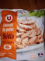Mängden socker i Emincés de poulet rôtis cuits