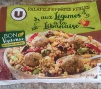 Mängden socker i Falafels et pâtes perles aux légumes à la libanaise surgelés