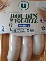 Mängden socker i Boudin blanc de volaille supérieur