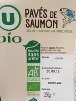 Mängden socker i Pavé de saumon atlantique avec peau, salmo salar
