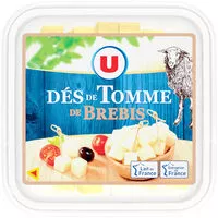 Mängden socker i Dés de fromage lait pasteurisé de brebis 33%MG