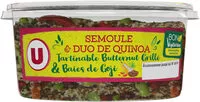 Mängden socker i Semoule et duo de quinoa, tartinable butternut grillé et baies de Goji