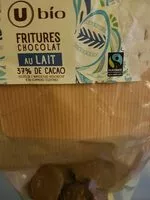 Mängden socker i Fritures chocolat au lait bio