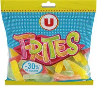 Mängden socker i Gélifiés frites 30% de sucre en moins