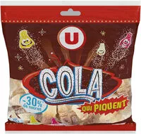 Mängden socker i Assortiment cola qui piquent 30% de sucres en moins