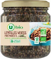 Mängden socker i Lentilles vertes préparées
