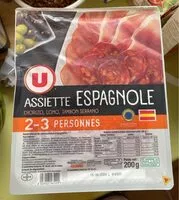 Mängden socker i Assiette espagnole jambon serrano, lomo, chorizo