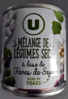 Mängden socker i Mélange de légumes secs à base de fèves de soja