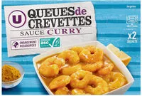 Mängden socker i Queues de crevettes ASC décortiquées deveinées avec sauce curry surgelées