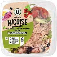 Mängden socker i Salade nicoise riz thon listao oeuf