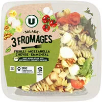 Mängden socker i Salade 3 fromages fusili mozzarella chevre emmental sauce miel et auxdeux moutardes