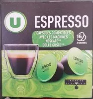 Mängden socker i Café espresso type dolce gusto