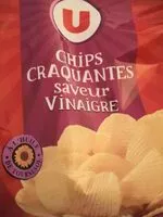 Mängden socker i Chips craquantes ondulées saveur vinaigre