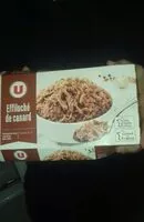 Mängden socker i Effiloché de viande de canard cuite assisonnée sous vide