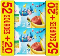 Mängden socker i Compote pommes/pomme&poire/pomme&banane