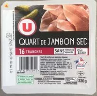 Mängden socker i Quart jambon sec supérieur sans nitrates VPF