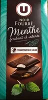 Mängden socker i Chocolat noir fourré bi texture menthe
