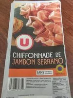 Mängden socker i Chiffonnade de jambon serrano