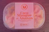 Mängden socker i Glace Coco, Mangue et Ananas