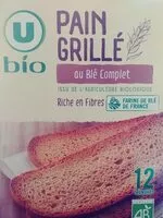 Mängden socker i Pain Grillé au blé complet