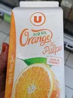 Mängden socker i Pur jus réfrigéré orange pulpée flash pasteurisé