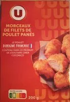 Mängden socker i Morceaux de filets de poulet panés