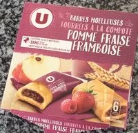 Mängden socker i Barres compotes pomme fraise