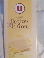 Mängden socker i Chocolat blanc écorces de citron