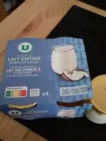 Mängden socker i Yaourt au lait entier parfum coco