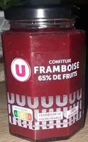 Mängden socker i Confiture framboise 65% de fruits