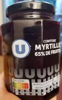 Mängden socker i Confiture de Myrtille 65%