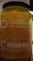 Mängden socker i Confiture 5 agrumes  65%