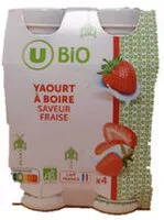 Mängden socker i Yaourt à boire bio fraise