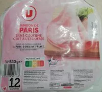 Mängden socker i Jambon de Paris Sans Couenne