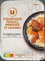 Mängden socker i Couscous poulet, merguez et légumes