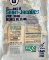 Mängden socker i Noix de Saint-Jacques avec corail élevées au Pérou