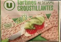 Mängden socker i Tartines croustillantes au sésame