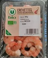 Mängden socker i Crevetttes cuites décortiquées bio