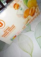 Mängden socker i Compotes Pomme/Pomme-Apricot/Pomme-Banane Allegees en sucres