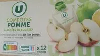 Mängden socker i Compote pomme allégée en sucres